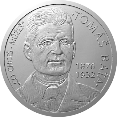 Stříbrná mince Tomáš Baťa